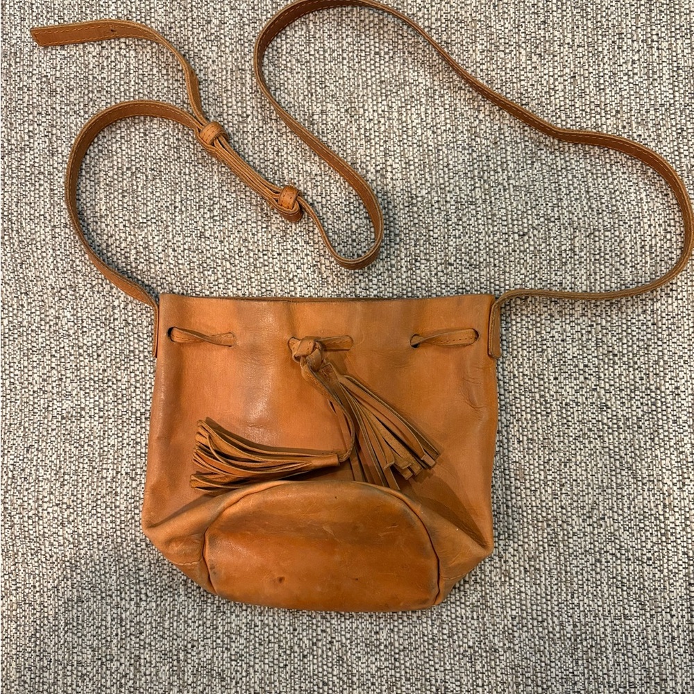 ABLE Maria Bucket Bag - Leather Crossbody Bag